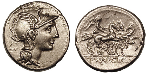 mallia roman coin denarius